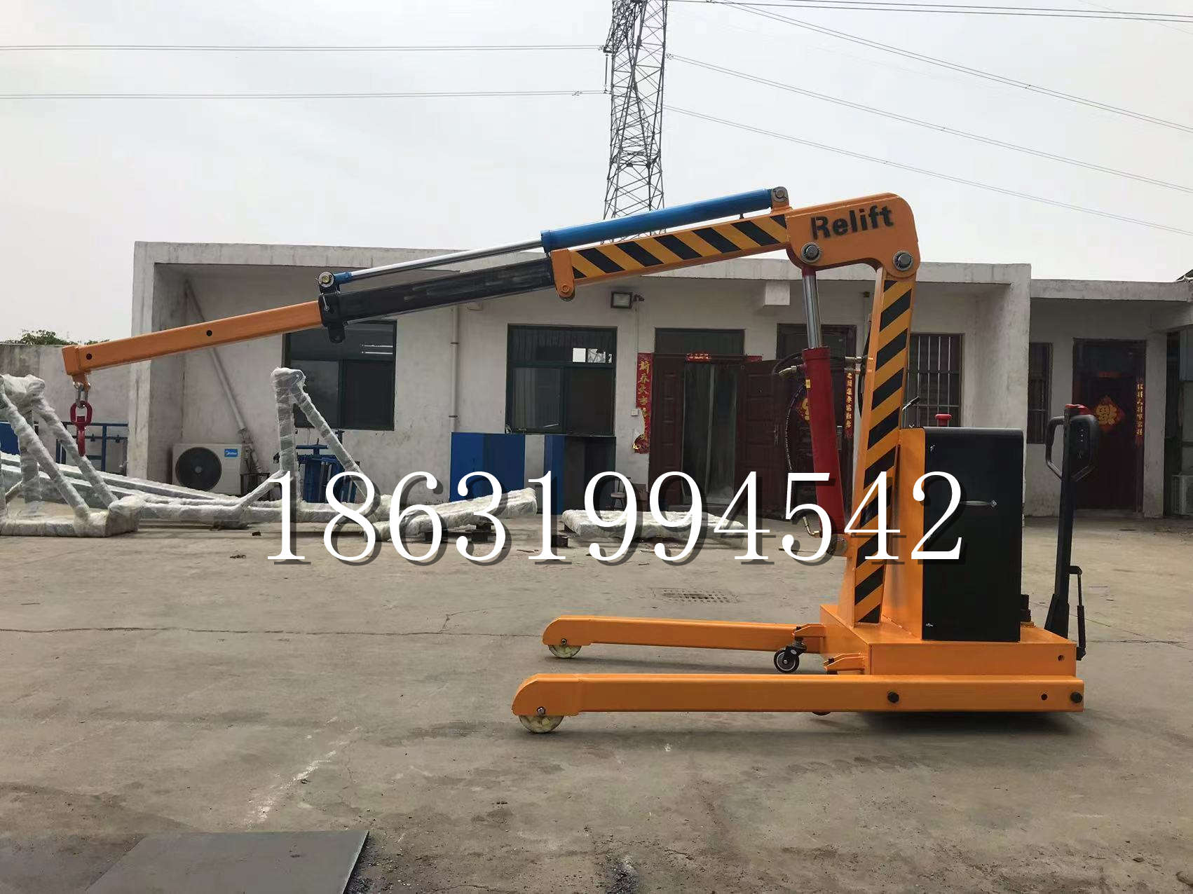 士林区久征定做3吨三轮随车吊 农用园林绿化移树吊 平板工程用小吊机